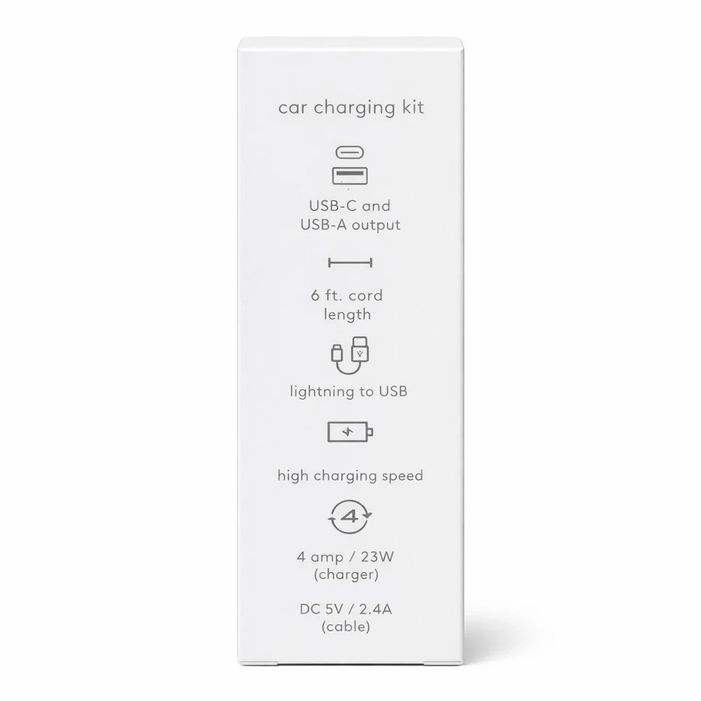 Heyday Mint Car Charger for iPhone and iPad